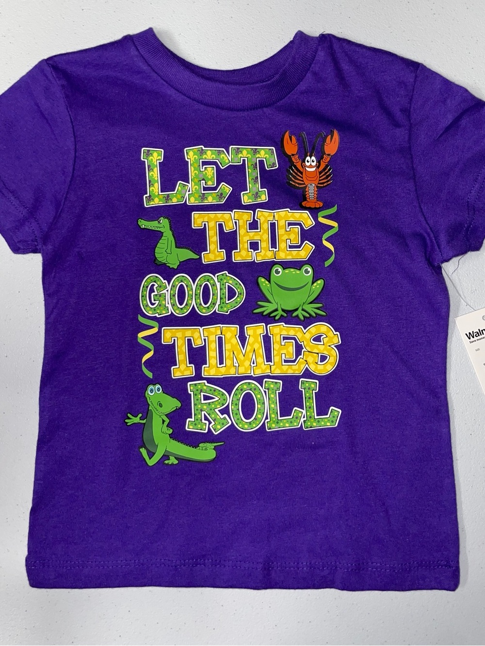 Mardi Gras: Let the good times roll Toddler Purple Shirt (2T)